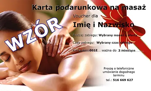 Karta podarunkowa wzor